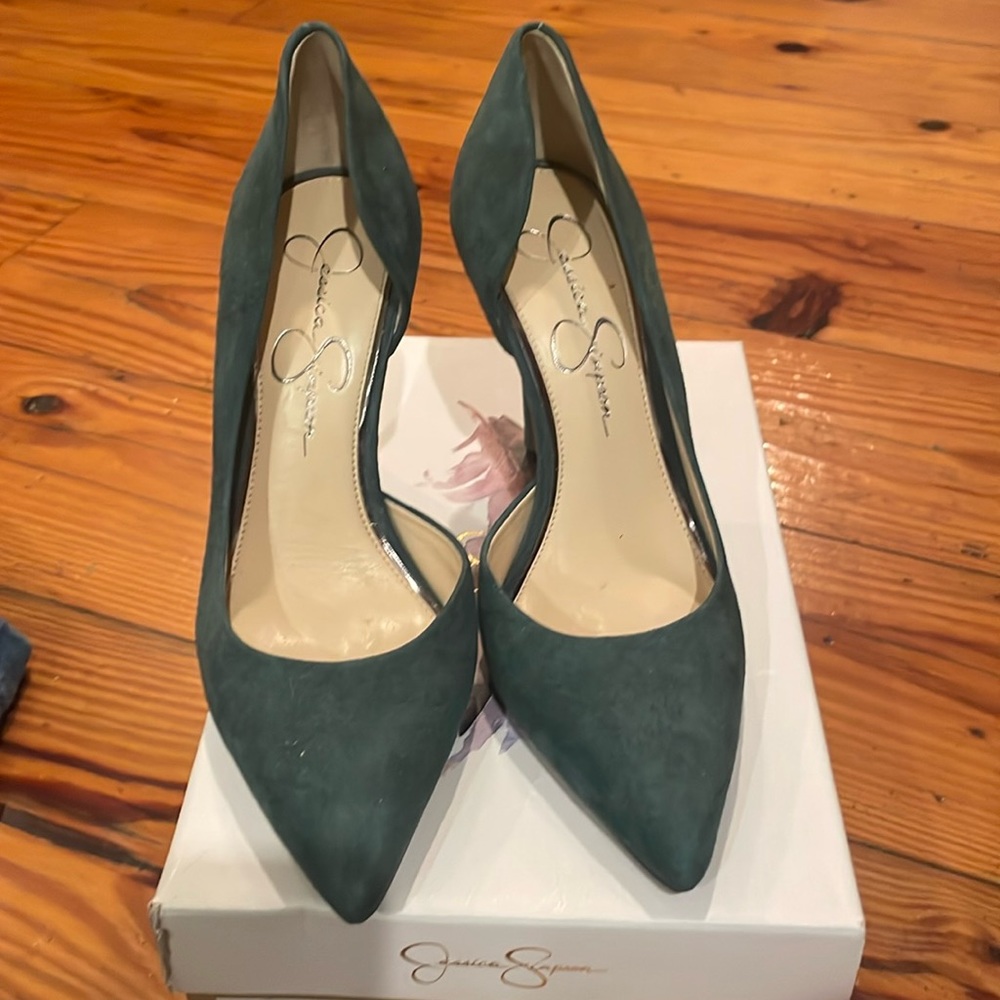 Spruce Green JS pumps